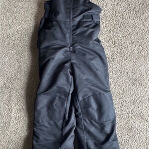 SWISS TECH Youth Black Waterproof Insulated Bib Snow Ski Pants Agjustable 6-6X